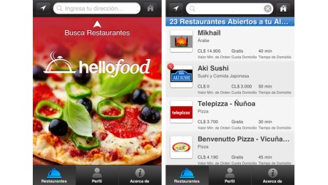 La aplicación móvil hellofood está precargada en los smartphones de Nokia