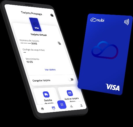 Nubi ya ofrece la tarjeta prepaga de Visa para pagos NFC