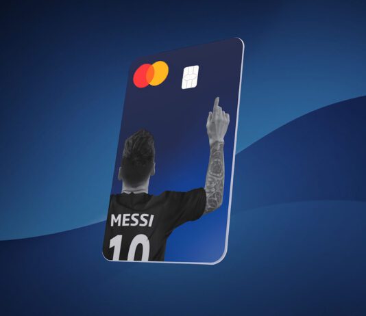 Lionel Messi: gol de la nueva tarjeta de Ualá Imagen ilustrativa de la tarjeta de crédito de Ualá con Lionel Messi